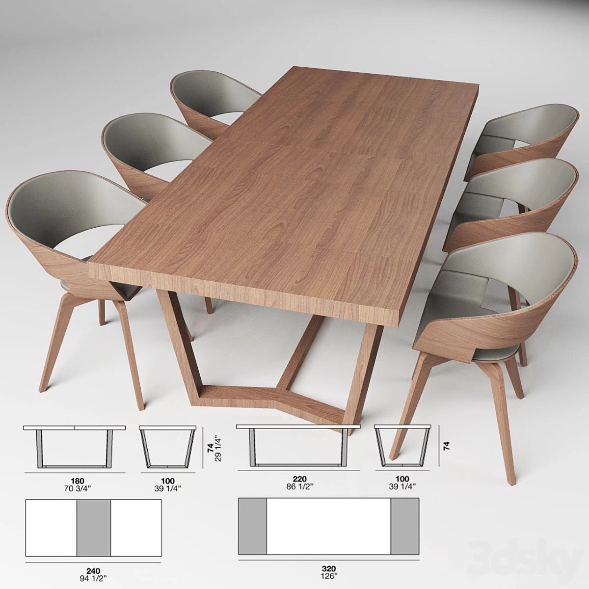 Table + Chair (Alf -CARTESIO + COSTANZA) #+