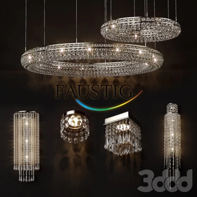 FAUSTIG CRYSTAL CHANDELIERS