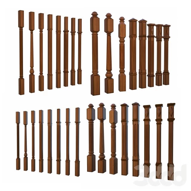 8 posts and balusters 8