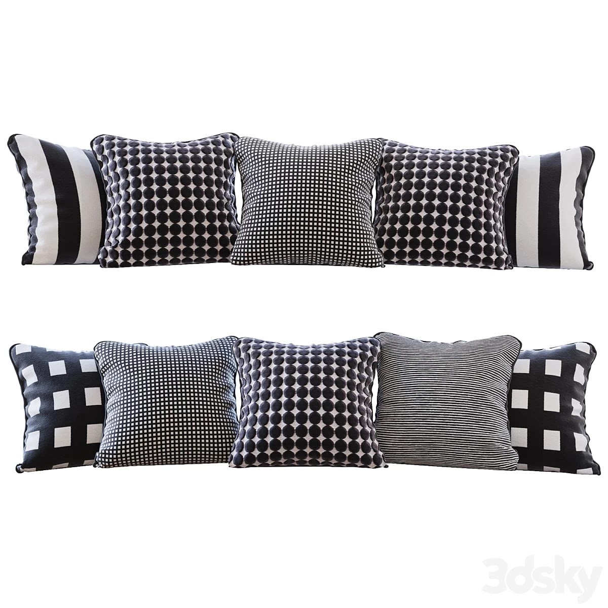 Jab Anstoetz Fabrics Fabric Pillow Set (Pillows Jab Anstoetz Fabrics 01 YOU)