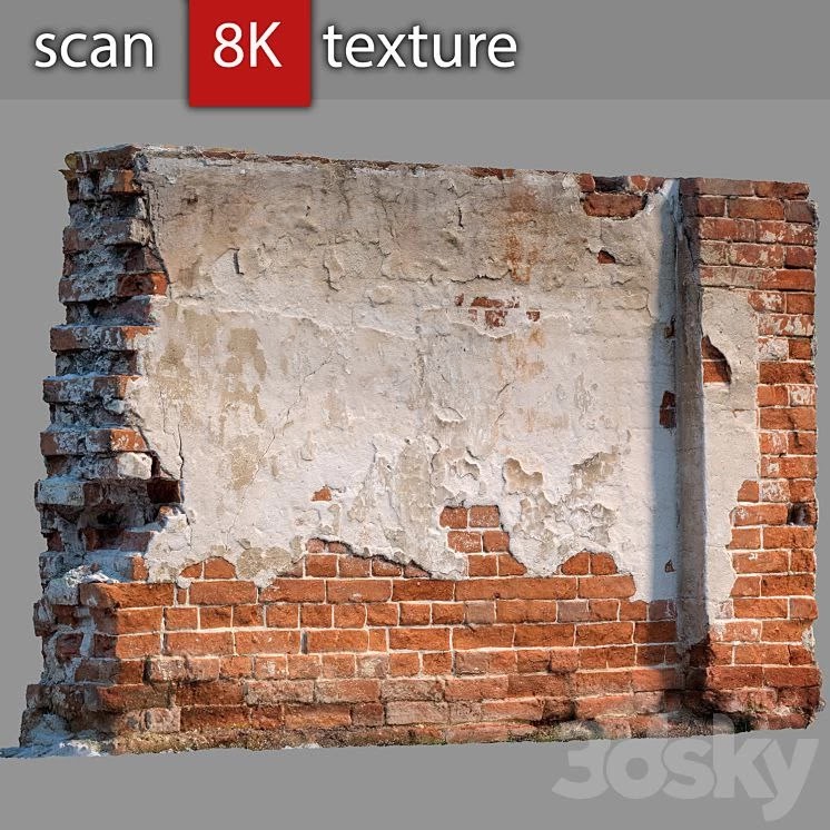 Brick wall with destruction 61