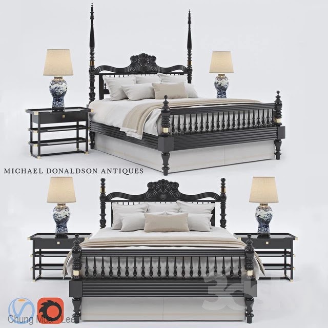 British Colonial Four-Poster Bed By Michael Donaldson Antiques