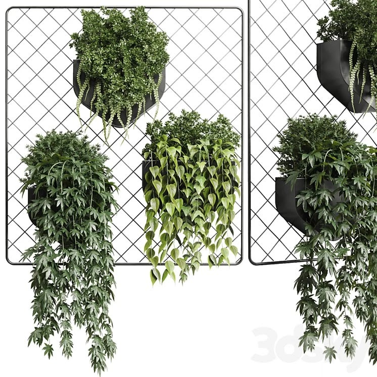 Hanging Plant with Lights -style