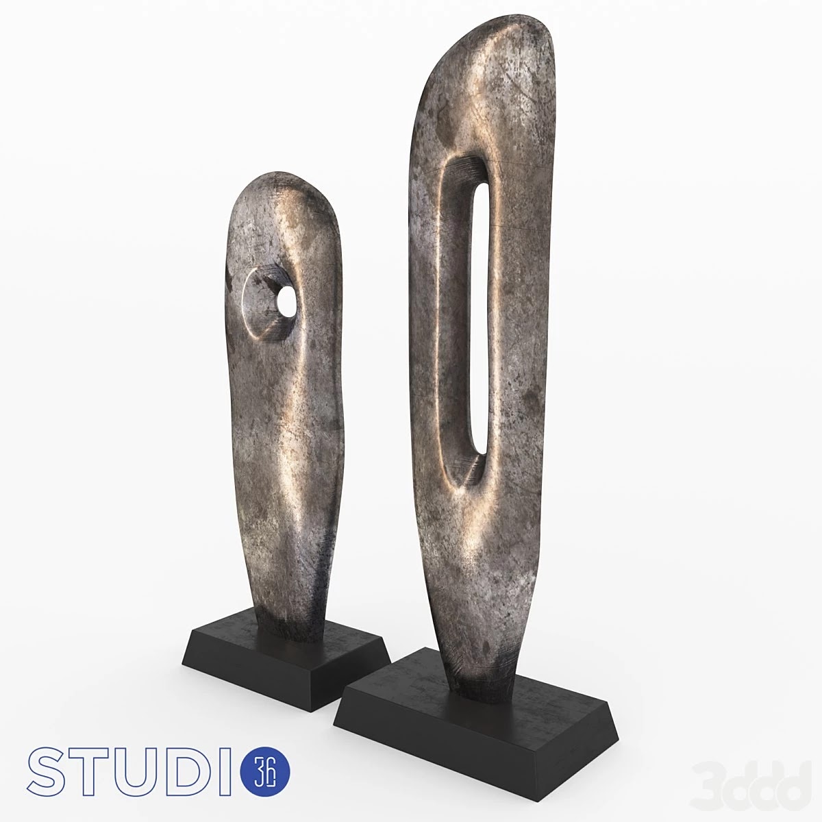 OM Sculptures Dialma Brown DB006327 and DB006328 from