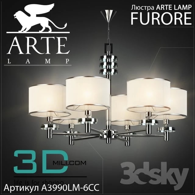 chandelier Arte lamp Furore A3990LM-6CC