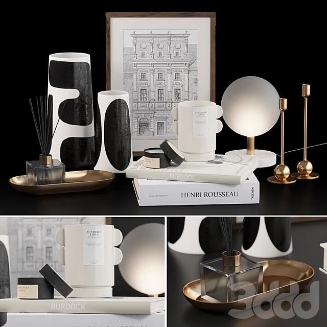 Decorative set H&M with Franca NYC Vases