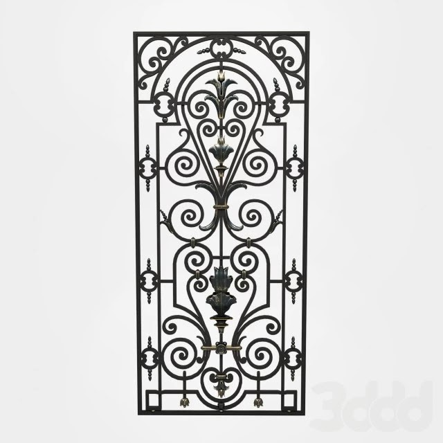 Wrought iron grille 22