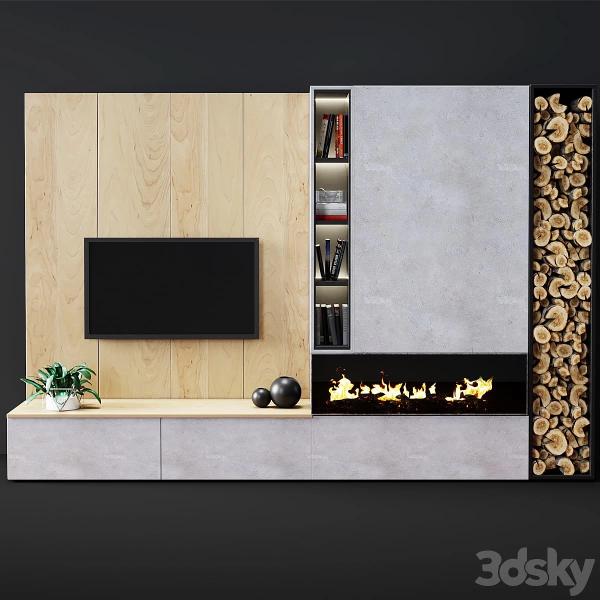 Modern fireplace 4