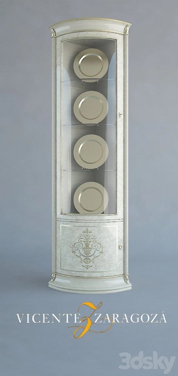Vicente Zaragoza/California/Corner glass case