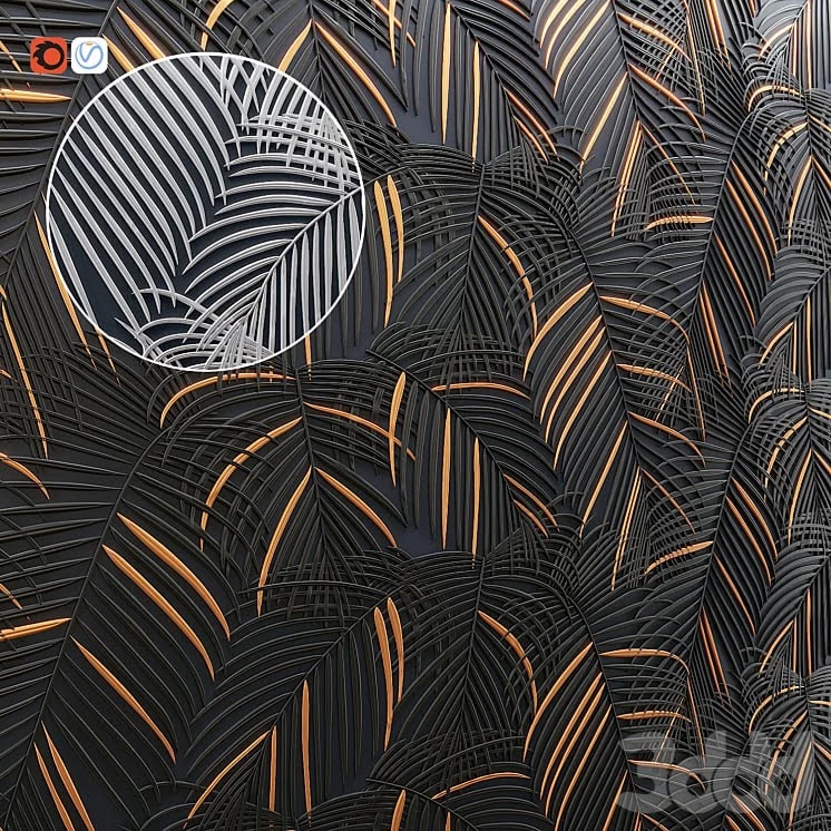 Palm Panel Decor