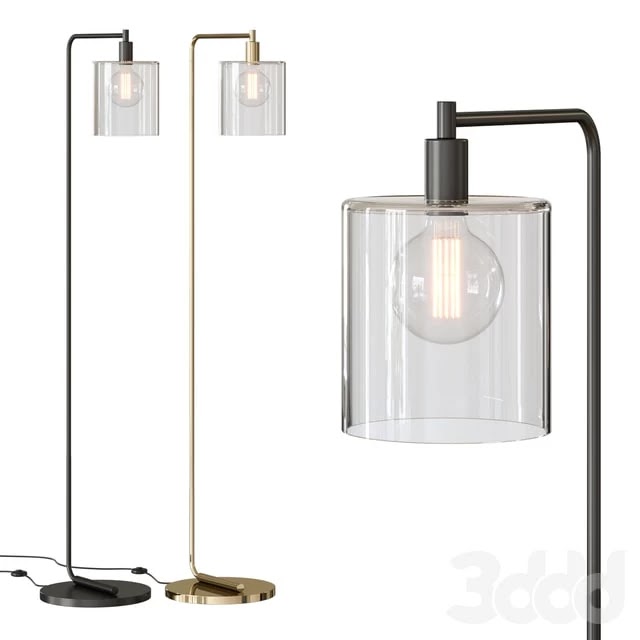 West elm lens floor lamp