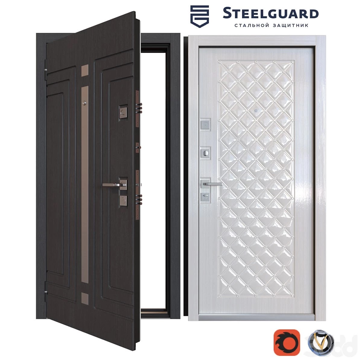 Input metal door SteelGuard Komo
