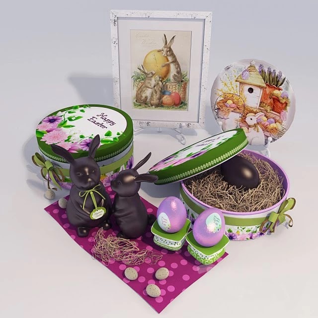 Set decoration Easter happy 1