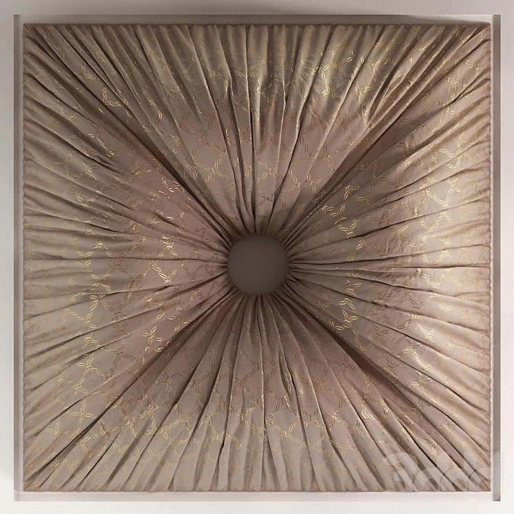 Decor from fabric to the ceiling