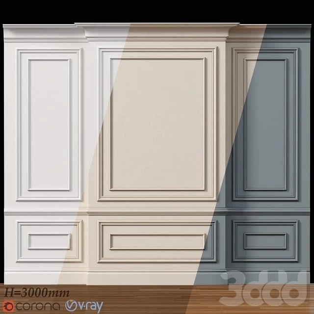Wall molding 4. Boiserie classic panels