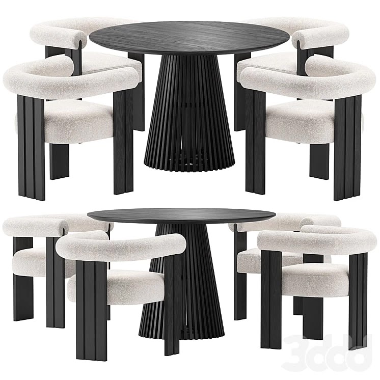 Eichholtz Percy Chair and La Forma Irune Table