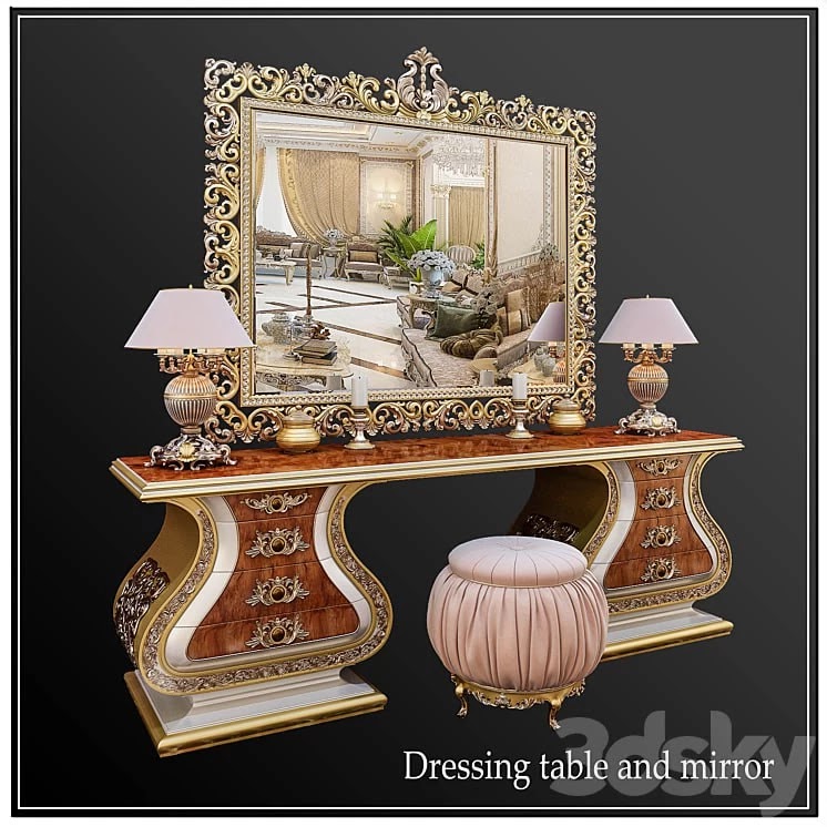 DRESSING TABLE, MIRROR "PASHA CAPPELLETTI"