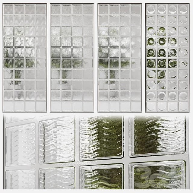 Glass block partition 4