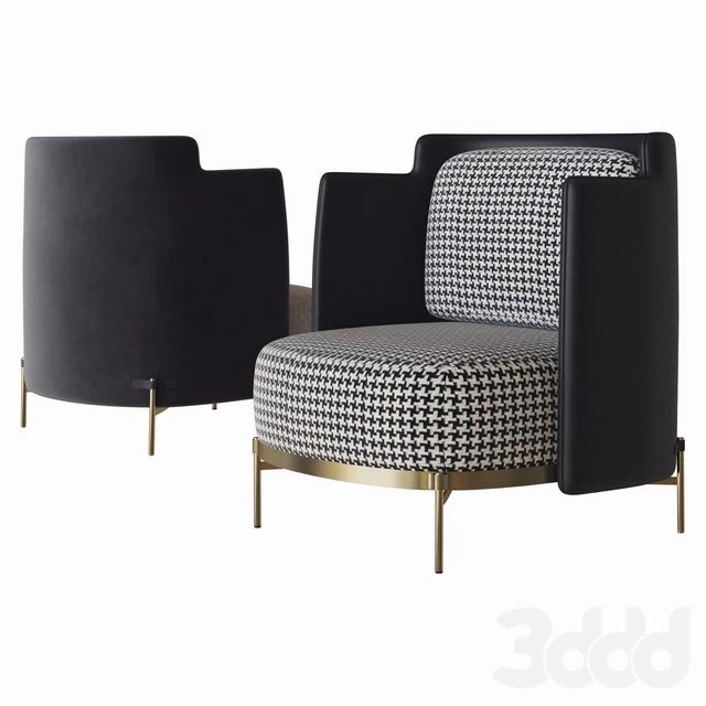 armchair with armrests tape minotti