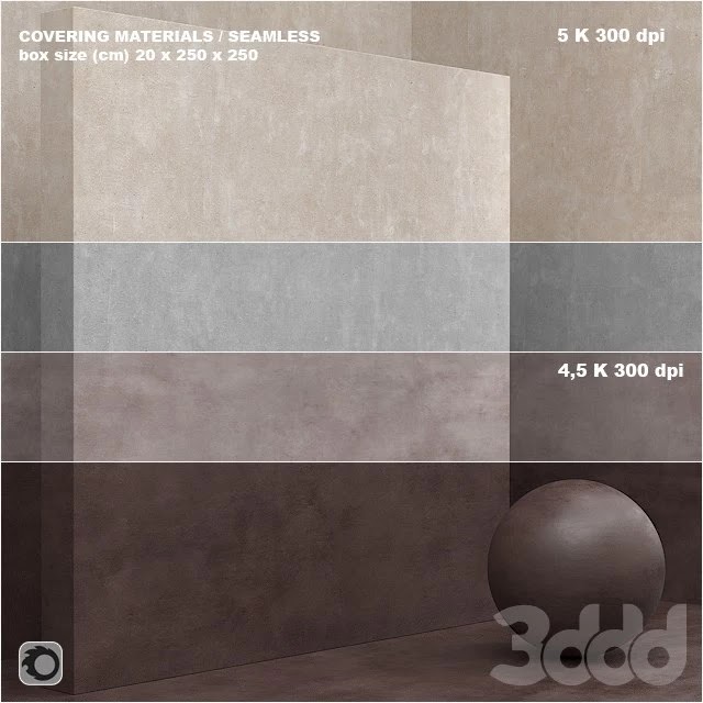 Material (seamless) - coating, concrete, plaster set 64