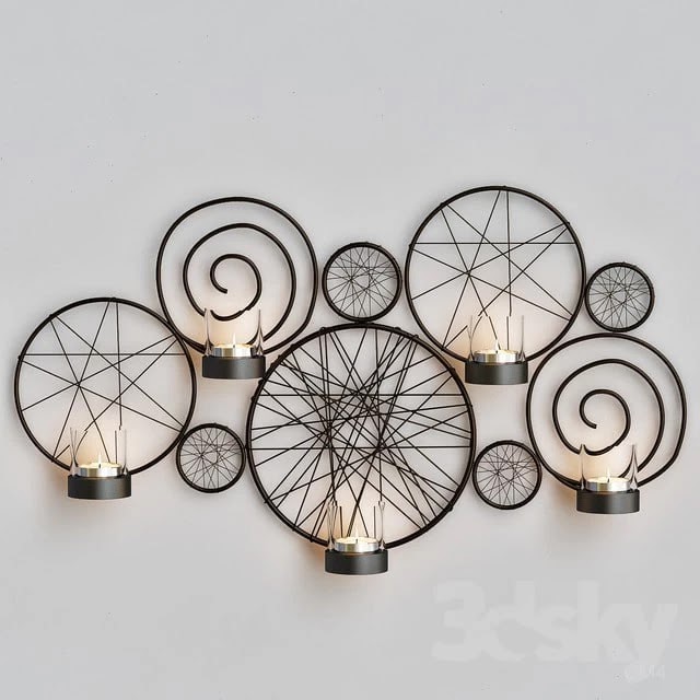 Pleasture of life Metal wall sconce