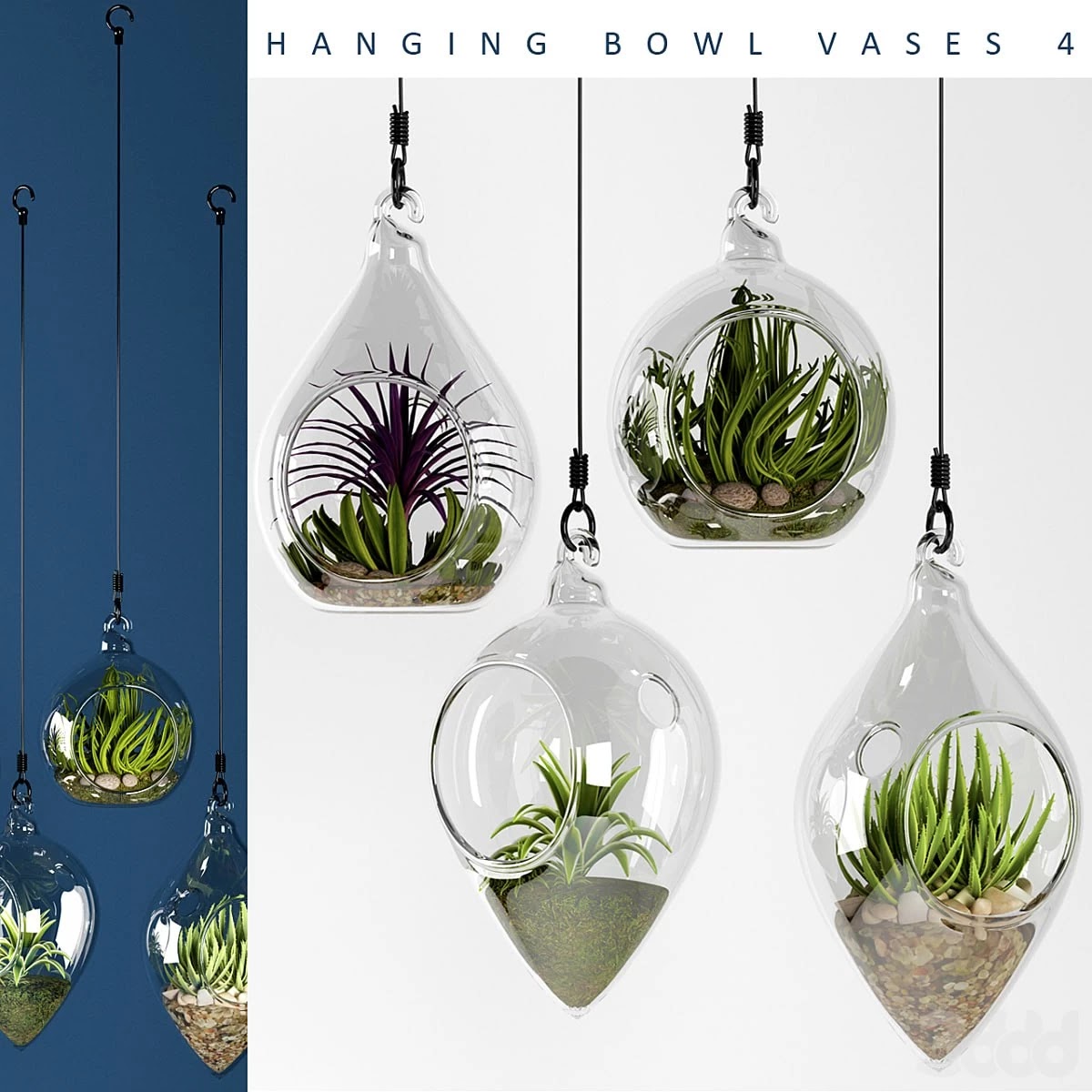 Hanging bowl vase