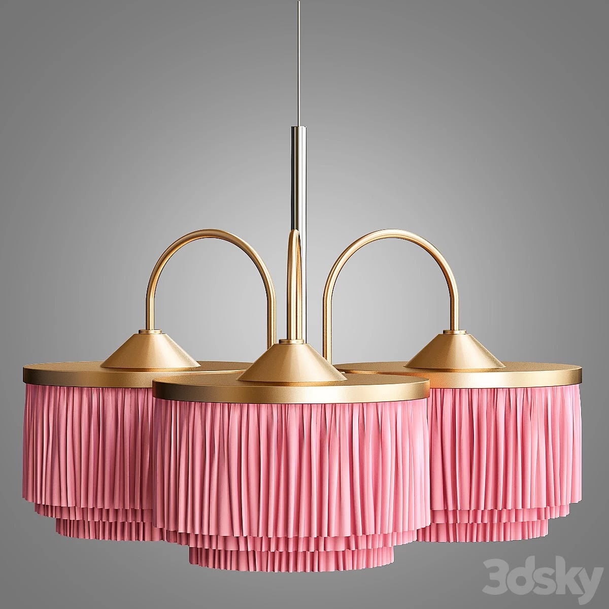 Hans-Agne Jakobsson, Silk Fringe Pendant Lamp