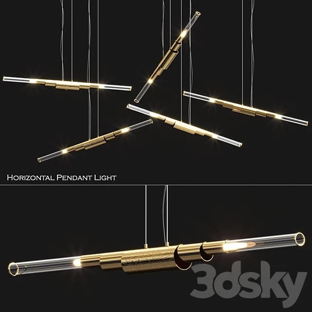 Horizontal pendant light
