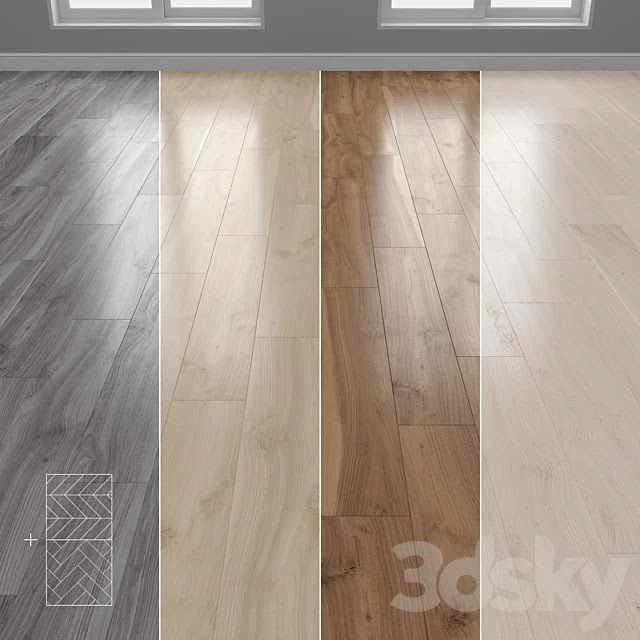 Parquet 4 colors Linear, herringbone, chevron setquad7