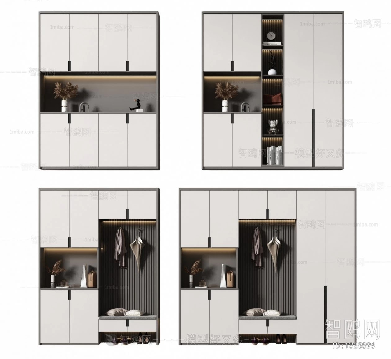 shoe cabinet combination