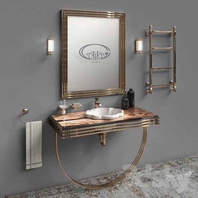 Set of furniture and sanitary ware for the bathroom Gaia Mobili # 4