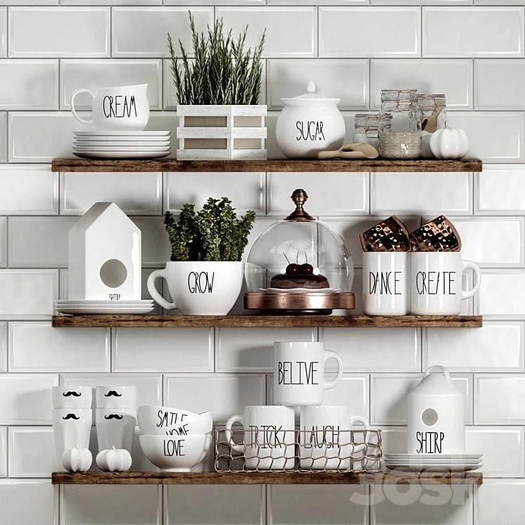 Decorative set for kitchen