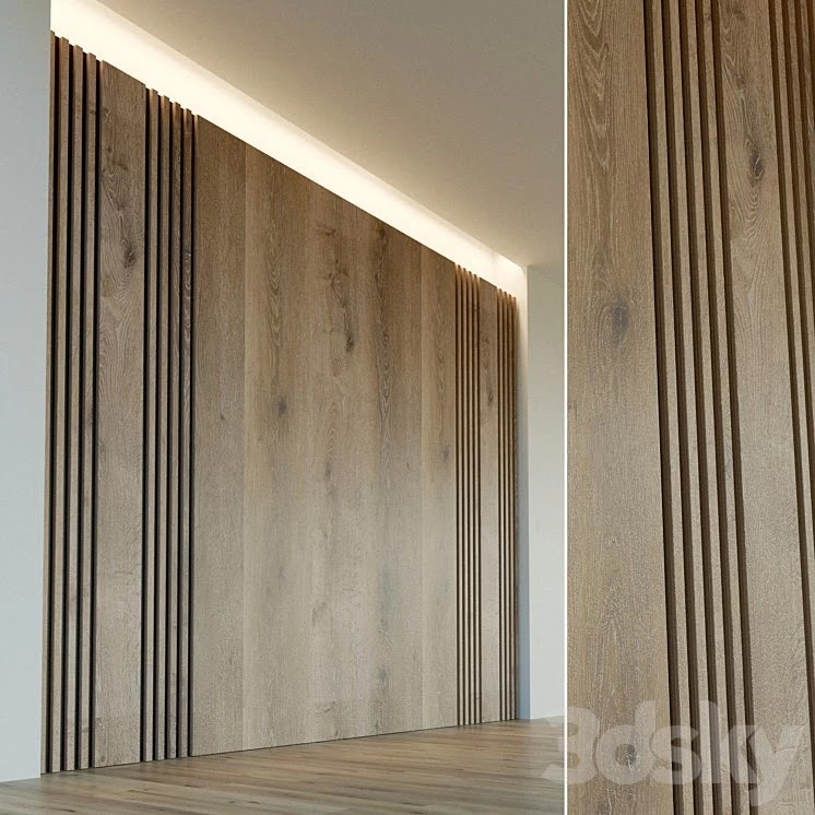 Wall panel made of wood. Decorative wall. 28