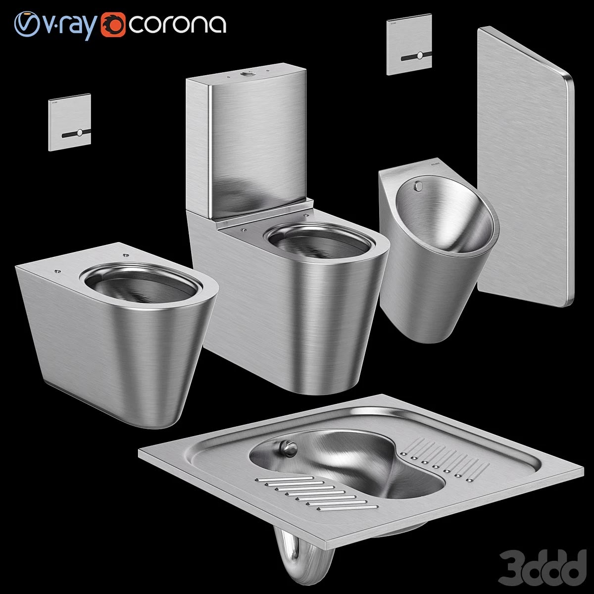 Toilet bowls and urinal for public toilets DELABIE