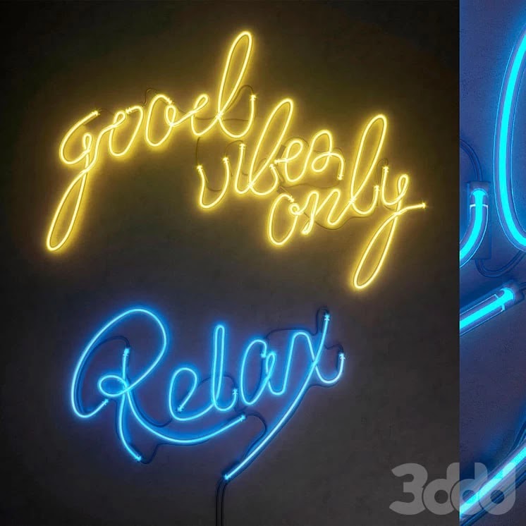 Light modules. Set 38. Neon