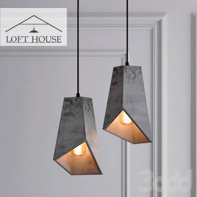 Concrete pendant lamp