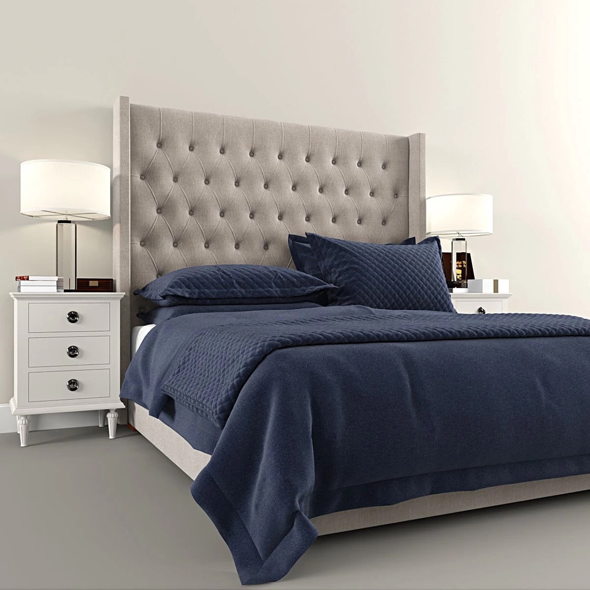 Restoration Hardware Tufted Platform bed