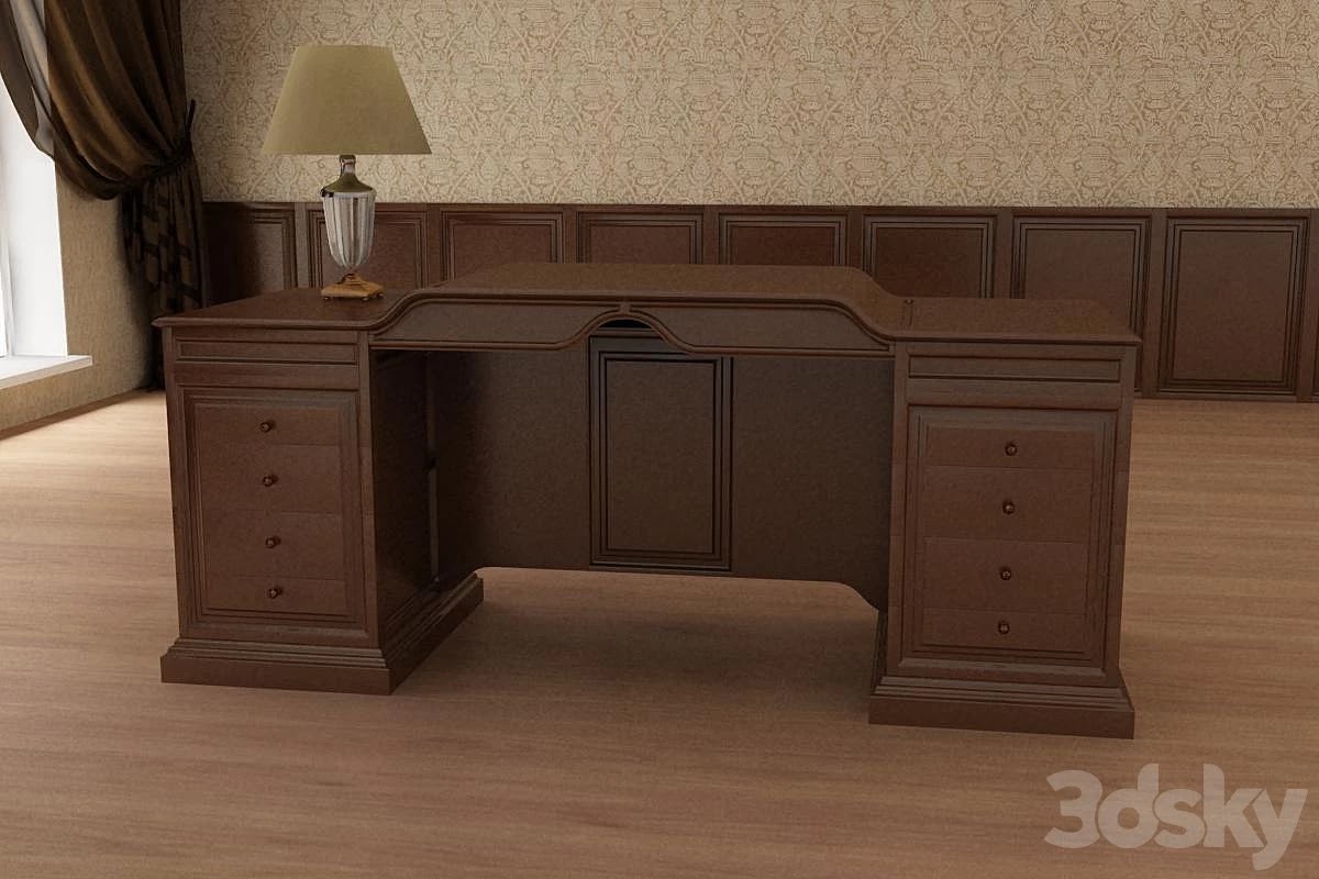 Table in the Cabinet in a classic style