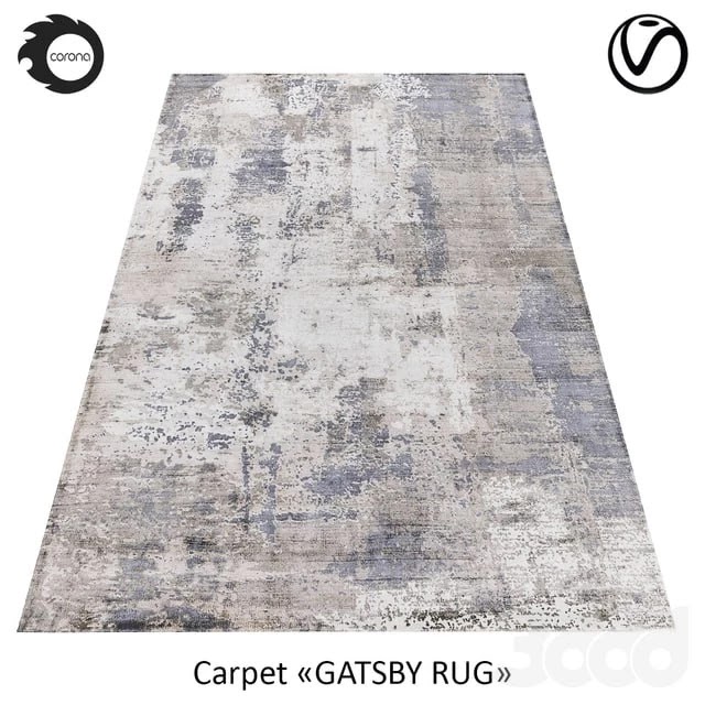 Indian carpet from art-silk "GATSBY RUG" CLOUD