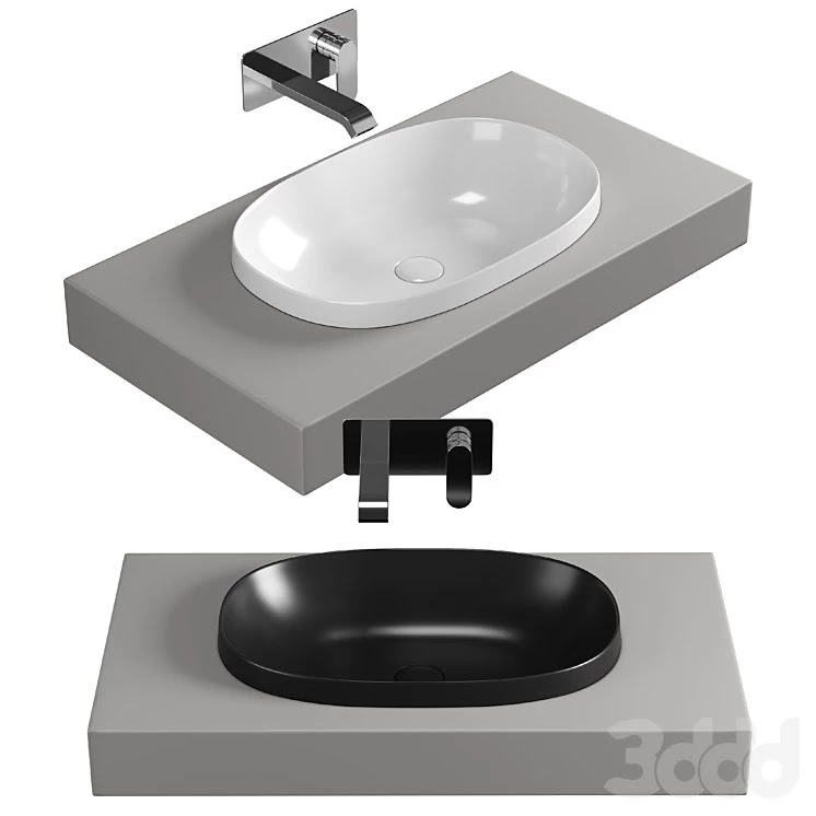 VitrA Frame Oval Inset Bowl - 56524830016