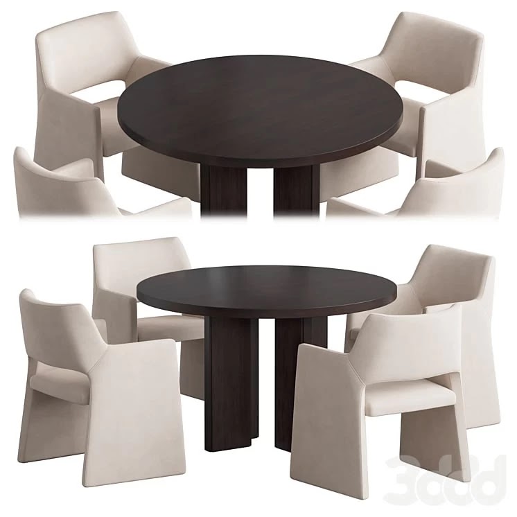 Foley Faux chair Wood table