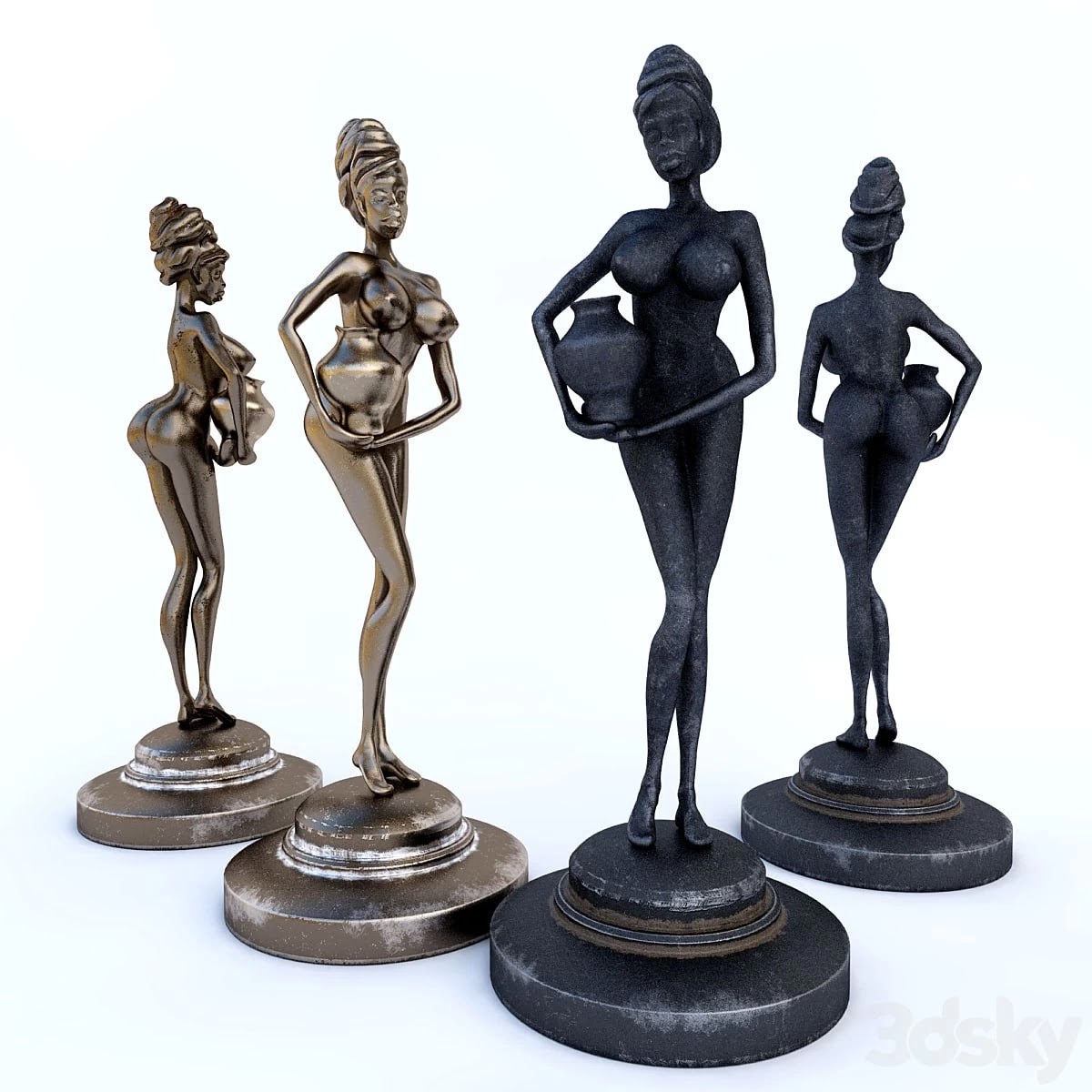 Statuette of an African grotesque