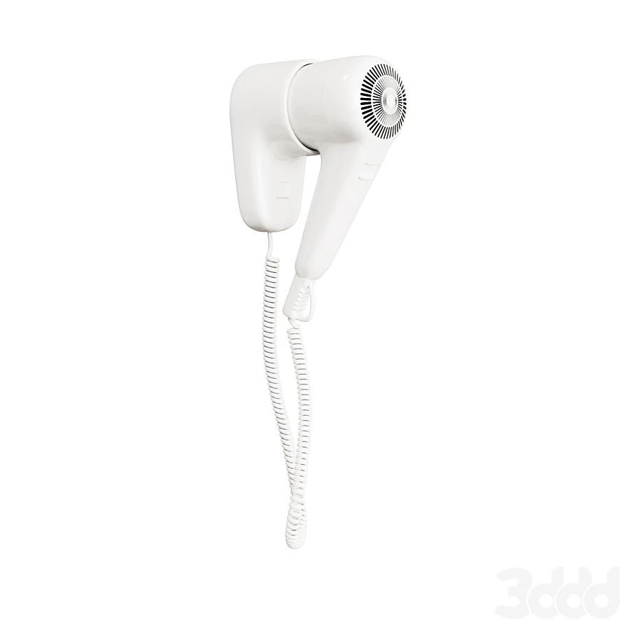 Wall mount hair dryer