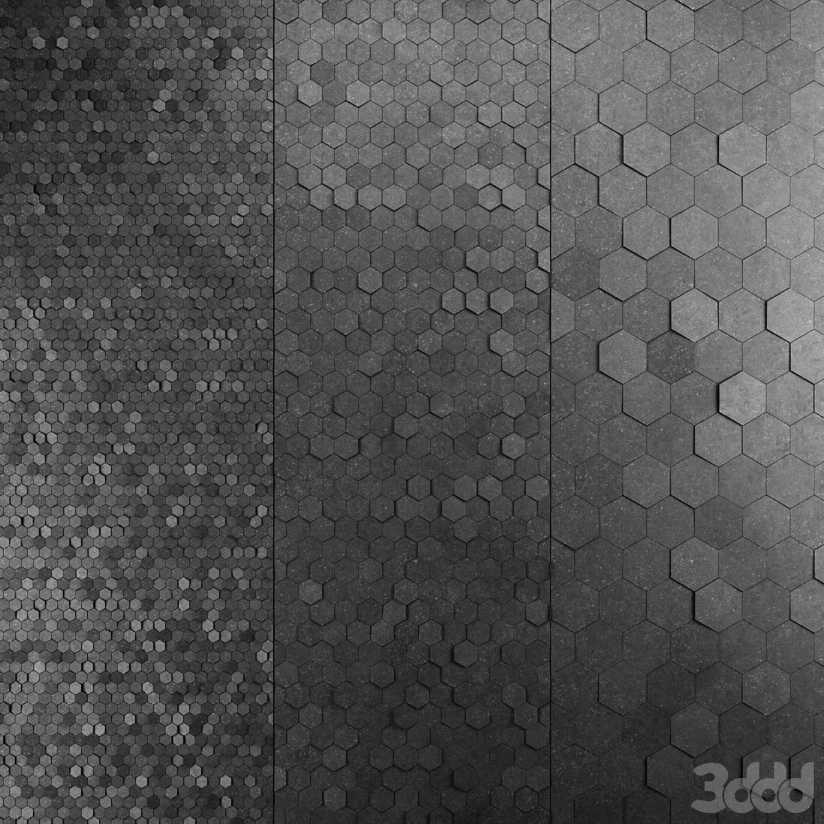 Stone hexagon tiles