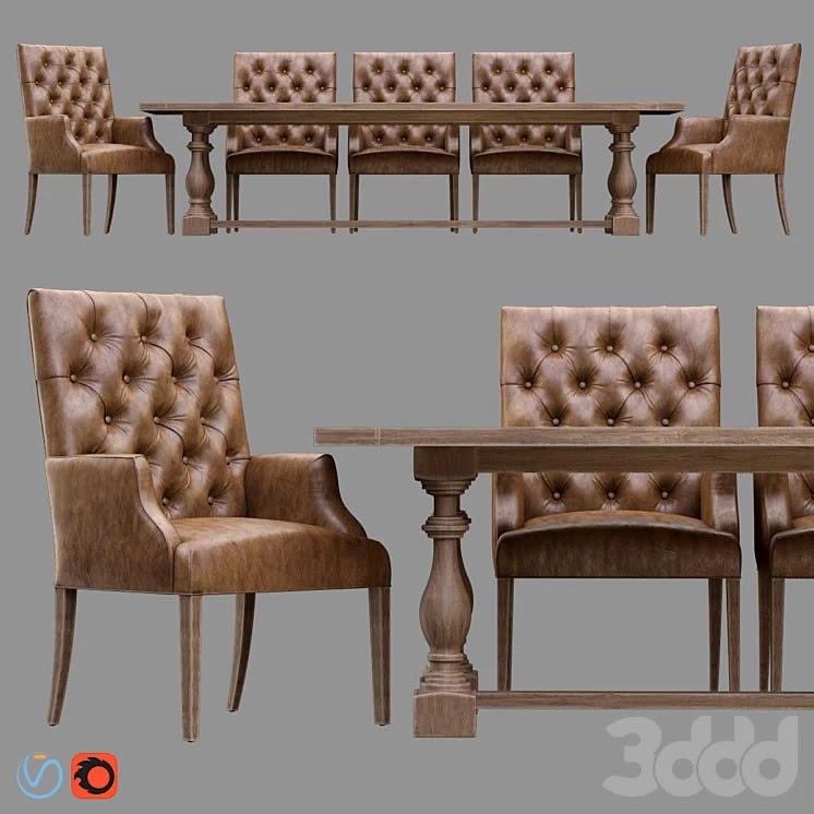 Bennett Parsons Leather Armchair / 17th с.Monastery