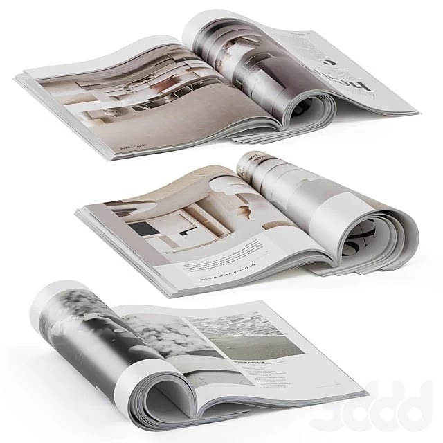magazines rolled
