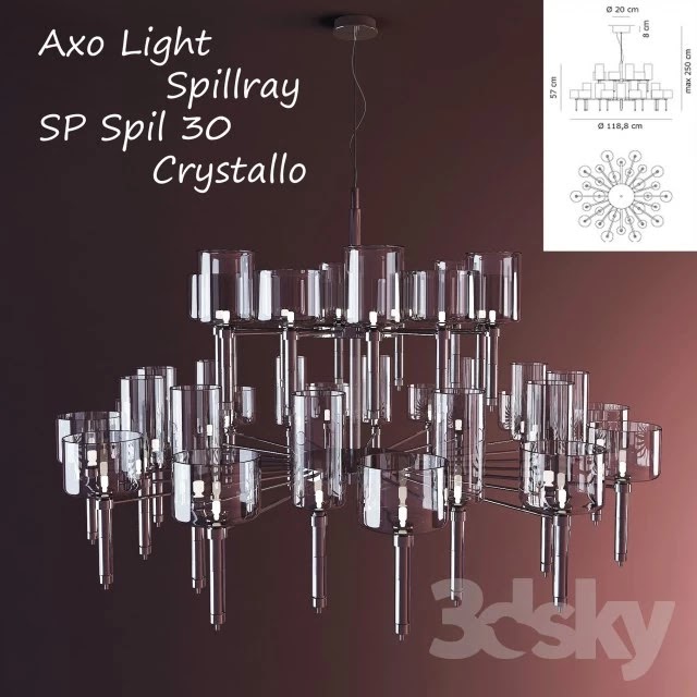 Axo Light Spillray SP 30 Crystallo Spil