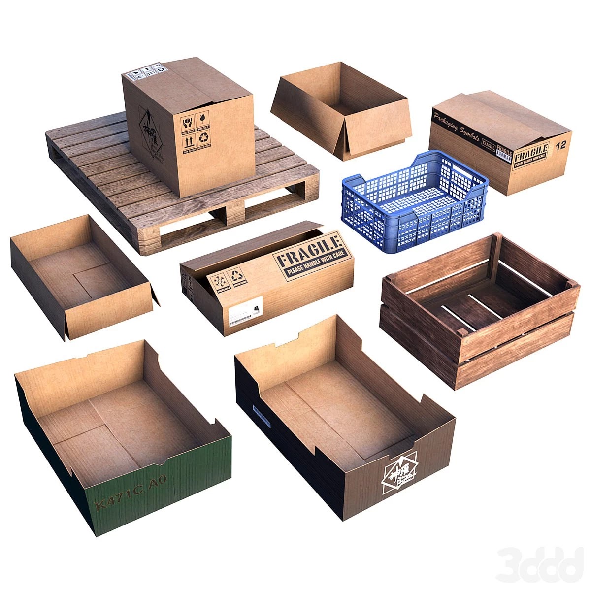 Box set LOW POLY