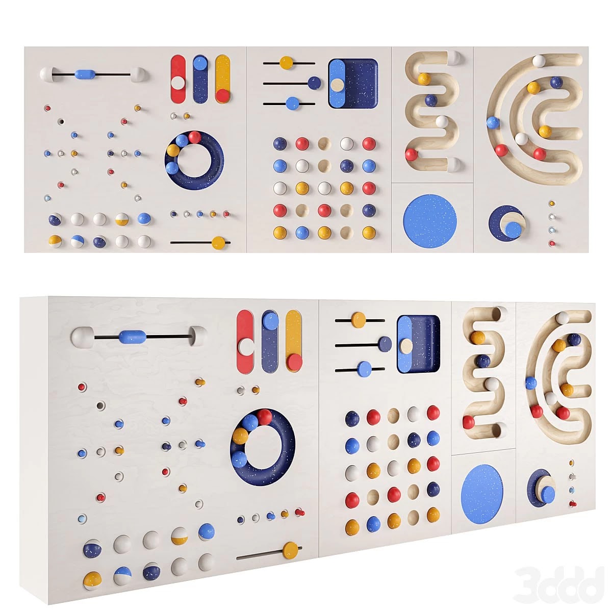 Interactive game board (panel) for a children's room