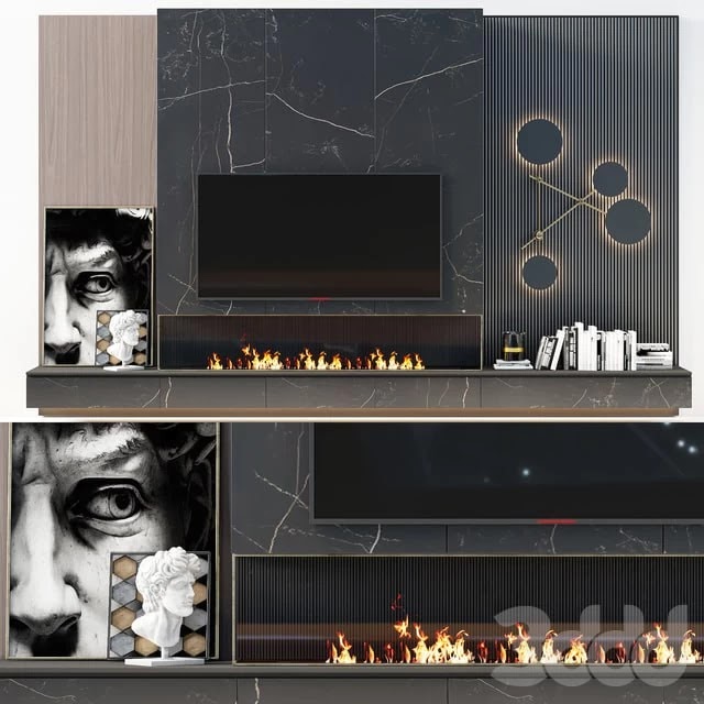 TV wall modern 56